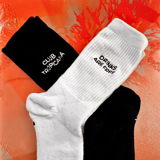 CLUB TROPICANA - DRINKS ARE FREE SOCKS